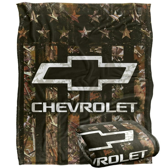 Chevy Blanket, 50'x60' Camo Logo Silky Touch Super Soft Throw Blanket