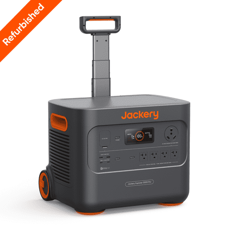 Restored Jackery Portable Power Station Explorer 3000 Pro, 3024Wh, 3000W