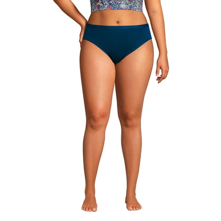 

Lands End Women s Comfort Knit Mid Rise High Cut Brief Underwear - 2 Pack