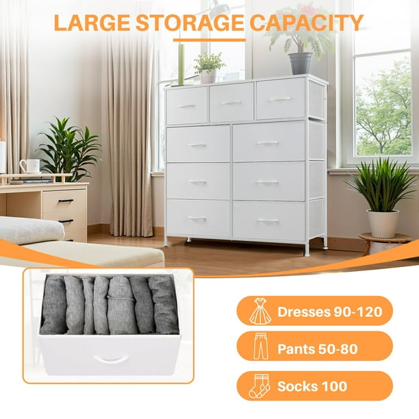 Simenmax 9-Drawer Dresser - Low dressers for interior design
