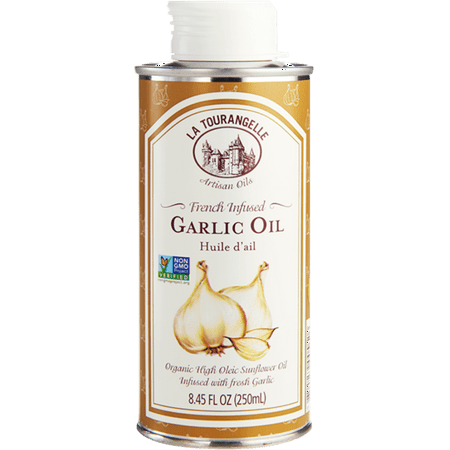 Organic Garlic Oil - La Tourangelle, French Infused Garlic Oil, 8.45 fl oz (250 ml)