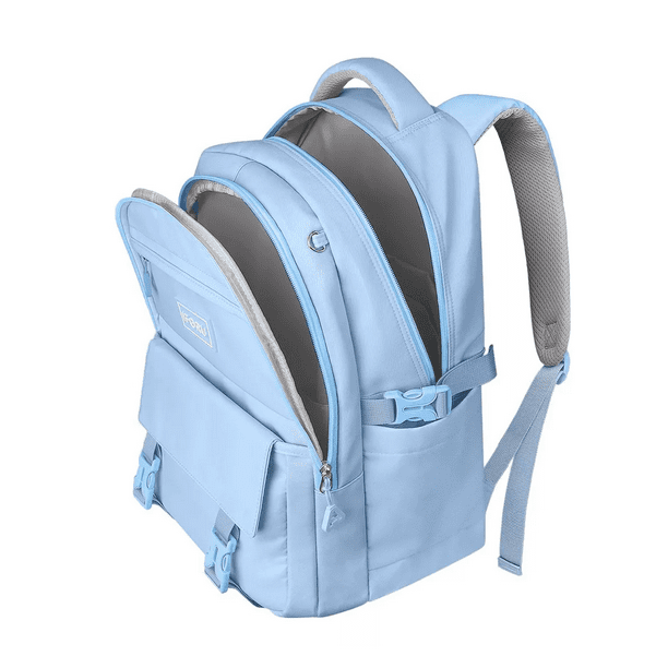 Mochila Escolar Antirrobo Mochila diseño liso 30L, Azul Cielo