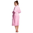 thumbnail image 5 of TowelSoft Women's 100% Cotton Terry SPA Bathrobe Pink One Size, 5 of 5