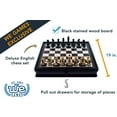 thumbnail image 2 of WE Games Ensemble d'Échecs Anglais avec Tiroirs de Rangement Coulissants - 19 Pouces, 2 of 8