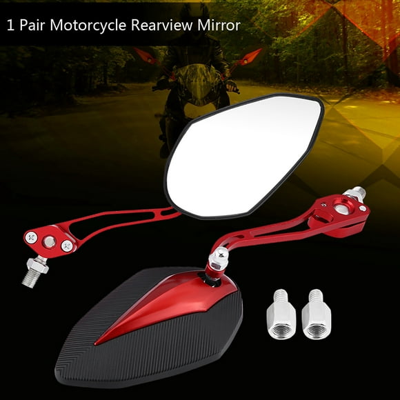 Rétroviseur de Scooter Senyar, Paire 8mm 10mm Universel Moto Moto Alliage d'Aluminium Rétroviseurs Latéraux de Vue Arrière