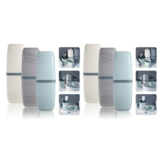 Langgg 3pack/lot Mouthwash Cup Stay Fresh And Clean On Go With Handy Travel Companion 2Set