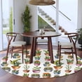 thumbnail image 3 of Tropical Cactus Round Area Rug 5Ft Washable Circle Rugs for Living Room Bedroom, Spring Summer Potted Plants Watercolor Non-Slip Carpet Floor Mats Indoor Outdoor Carpet Runner Aesthetic Home Decor, 3 of 8