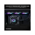 thumbnail image 5 of Phanteks Glacier One 360M25 G2 AIO Liquid CPU Cooler, Black, RGB Pump Cap Design, 3x Performance 120mm M25 G2 PWM RGB Fans, for Intel LGA 1700, 1851, 1200, 115x and AMD AM4/AM5 sockets, Black, 5 of 6