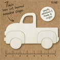 thumbnail image 4 of Plaid Unfinished Wood Surfaces Truck Layered Shape, 7", 4 of 5