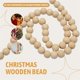 thumbnail image 5 of Natural Wood Bead Christmas Garland Wooden Christmas Tree Garland, 5 of 5