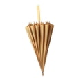 thumbnail image 4 of 16 costillas de palo retro retro decorativo a prueba de viento a prueba de agua, mango de madera portátil de madera clásico para fiestas de Amarillo, 4 of 8