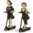 thumbnail image 4 of Statuette Statue Girl on Scooter Resin New ZT-2518, 4 of 4