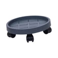 thumbnail image 4 of Almencla Plant Stand with Wheel Flower Pot Mover Breathable Base Silent Round Flower Cart Dia 25 cm, 4 of 8