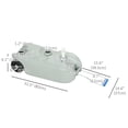 thumbnail image 2 of Oursunny 10.6 Gallon Portable RV Waste Water Tank, Grey HDPE Storage Container with Wheels, Metal Handle, and Draining Ports for Camping, Trailers, and Outdoor Travel Use, 2 of 7