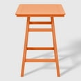 thumbnail image 3 of WestinTrends Malibu 5-Piece HDPE Outdoor Patio Dining Bar Bistro Table Set with Bar Stools, Orange, 3 of 11