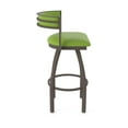 thumbnail image 4 of 861 Artemis 30" Swivel Bar Stool with Bronze Finish and Canter Kiwi Green Seat and Back, 4 of 5
