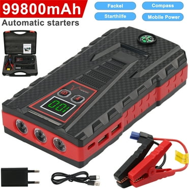 Audessy 5000A Peak 99800mAh Car Jump Starter Booster Jumper Power Bank Battery Charger W/ LED Light