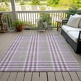 thumbnail image 6 of Addison Rugs Chantille Indoor/Outdoor Transitional Geometric, Abstract Purple Washable Rectangle Rug, 3' x 5', 6 of 6