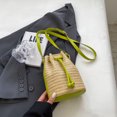 thumbnail image 1 of Bolso de mujer Cubo Bolso de paja informal Tejido Hobo Monederos Playa Verde Wdftyju Para Estrenar, 1 of 4