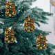thumbnail image 4 of Adornos navideños artesanales decorativos para el árbol, monogramas decorativos acrílicos 2D con gorro de Papá Noel, 26 letras, adornos navideños colgantes para manualidades, decoración navideña para, 4 of 5