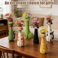 thumbnail image 2 of Handcrafted Ceramic Cat Vase – Whimsical Flower Planter for Small Blooms, Desk or Shelf Decor, Boho Home Accent, Gift for Cat Lovers, 2 of 6