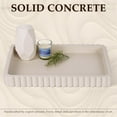 thumbnail image 2 of Concrete Decorative Tray for Coffee Table Decor, 14" Coffee Table Tray Ottoman Tray Table Centerpieces, Rectangular Modern Decorative Trays for Home Decor, Living Room, Entry, Gray, 2 of 7