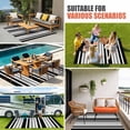 thumbnail image 4 of Black Grey Stripe Outdoor Rug for Patio/Deck/Porch, Non-Slip Large Area Rug 5 x 8 Ft, Farmhouse Minimalist Striped Indoor Outdoor Rugs Washable Area Rugs, Reversible Camping Rug Carpet Runner, 4 of 8