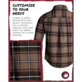 thumbnail image 4 of CANADA WEATHER GEAR Men's Flannel Shirt - Casual Button Down Long Sleeve Sweatshirts for Men (M-XXL), 4 of 6