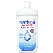 Biotene Fresh Mint Moisturizing Oral Rinse Mouthwash, Alcohol-Free, for Dry Mouth, 33.8 ounce
