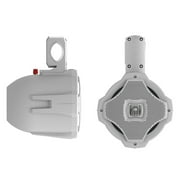 2) LANZAR AQWB65W 6.5" 1000W 2-Way Marine/Boat Wake Board/Tower Speakers White
