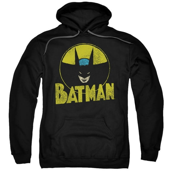 DC Comics Men's Circle Bat Hooded Sweatshirt Medium Black