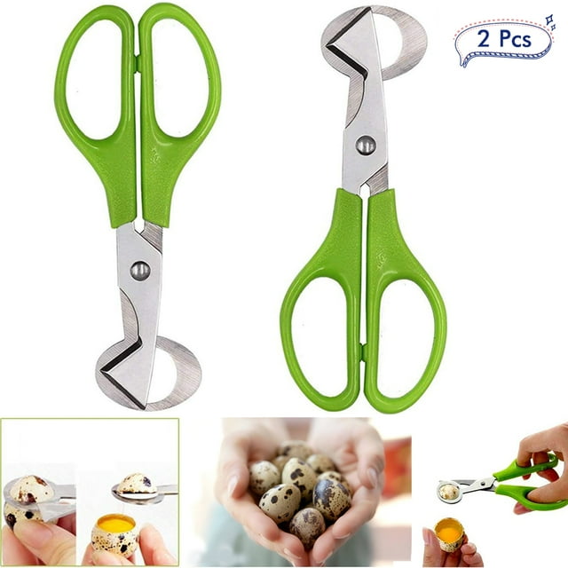 Oubit Kitchen Egg Scissors Tools,2PCS Stainless Steel Quail Egg Opener Kitchen Gadget Built for Professionals
