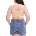 thumbnail image 5 of Fulorrnie Bras for Women Plus Size Wirefree Comfort Supportive Front Closure Seamless Full Figure Sport Bra, Light Yellow .B, 50, 5 of 7