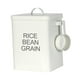 thumbnail image 1 of Cubo De Almacenamiento De Harina Y Cuchara Medidora Cubo De Arroz Para Frijoles Cereal Blanco Sunnimix bote de arroz, 1 of 8