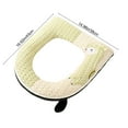 thumbnail image 3 of Fwttom Coussin de Siège de Toilette Domestique Utilisation Housse de Siège de Toilette Tricotée Saison Lavable Coussin de Siège de Toilette Forme en O, 3 of 6