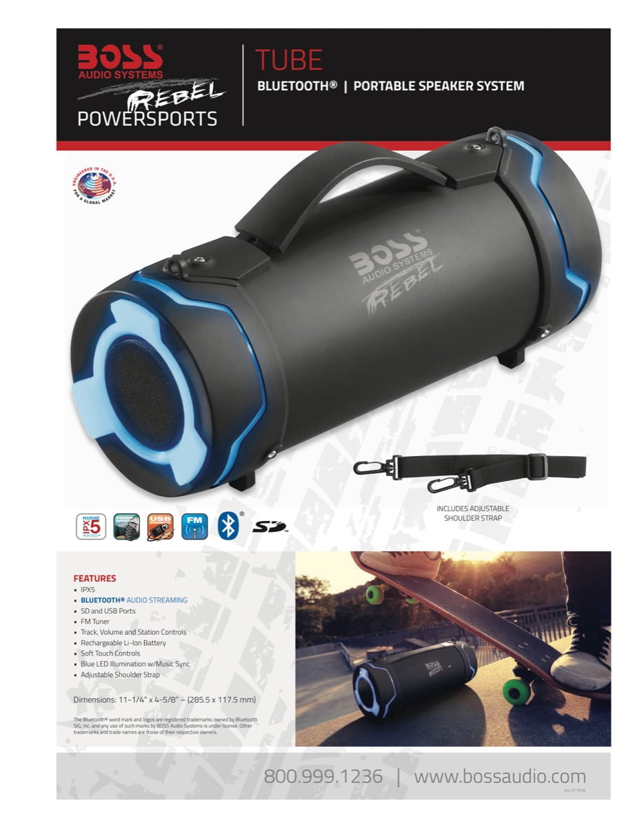 boss audio ipx5 portable bluetooth speaker system