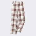 thumbnail image 2 of ZVNAΖH Womens Plush Pajama Pants Super Soft Flannel Plaid Pajama Sleep Pants Winter Warm Lounge Pants, 2 of 4