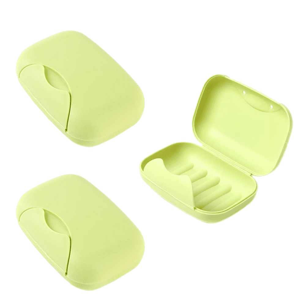 3Pcs Soap Boxes,Travel Soap Dish Sealing Waterproof,Portable Leak Proof