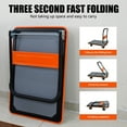 thumbnail image 3 of Foldable Flatbed Cart,660 lbs Heavy Duty Steel Platform Truck Cart Swivel Wheels, 3 of 10