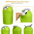 thumbnail image 2 of Moclever Bathroom Accessories, 6 Pcs Plastic Bathroom Set Soap Dispenser Toothbrush Holder Tumbler Soap Dish Toilet Cleaning Brush Trash Can Unisex, Green, 2 of 7