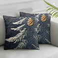 thumbnail image 3 of BANET  Decorative Throw Pillow Cover, Printed Square Cushion Cover, Double-Sided Zipper Closure Patterned Square Pillowcase 18x18in, 3 of 7