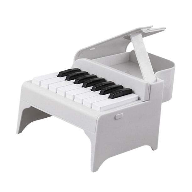 Tarjeta de calendario de escritorio con piano tocable con calcomanía, regalo de oficina, decoración de mini piano para habitación de niños, Navidad, dormitorio, boda, amigos
