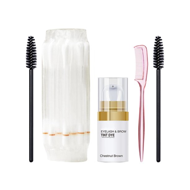 Conjunto de color de pestañas Tinte para el cabello Salón a prueba de agua Uso en el de cabello para cejas y pestañas Marrón Fernando Color de cejas y pestañas