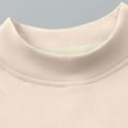 thumbnail image 5 of Delliss Girls' Solid Color Fall Print Mock Neck Blouse 3-10 Years Beige 4 Years, 5 of 5