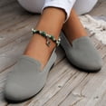 thumbnail image 2 of Women’s Knit Flats Slip On Casual Round Toe Comfort Lightweight Walking Shoes, 2 of 7