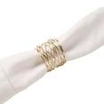thumbnail image 2 of MKLZ Set of 6 Gold Wire Napkin Rings, Napkin Holders for Table Decor, 2 of 5