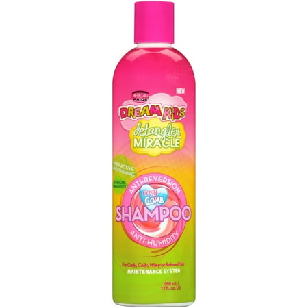 African Pride Dream Kids Detangler Miracle Anti-Reversion Anti-Humidity Shampoo 12 fl. oz. Bottle