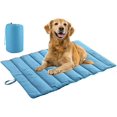 thumbnail image 2 of Cama para perros Cojín grande para perros Estera portátil para perros Cesta para perros Estera impermeable para perros para interiores y exteriores, duradera, plegable, 120 x 68 cm, azul. Afortunado Sencillez, 2 of 4