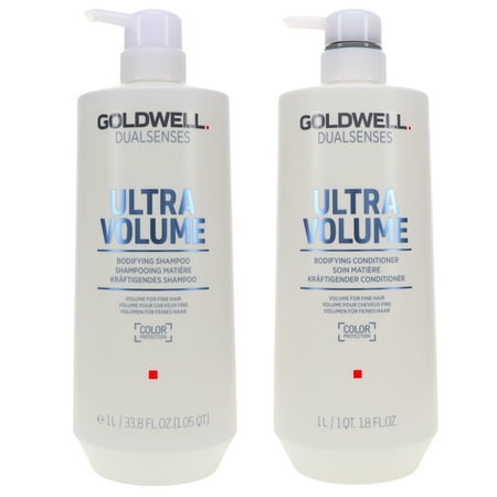 Goldwell Dualsenses Ultra Volume Bodifying Shampoo 33.8 oz & Ultra Volume Bodifying Conditioner 33.8 oz Combo Pack