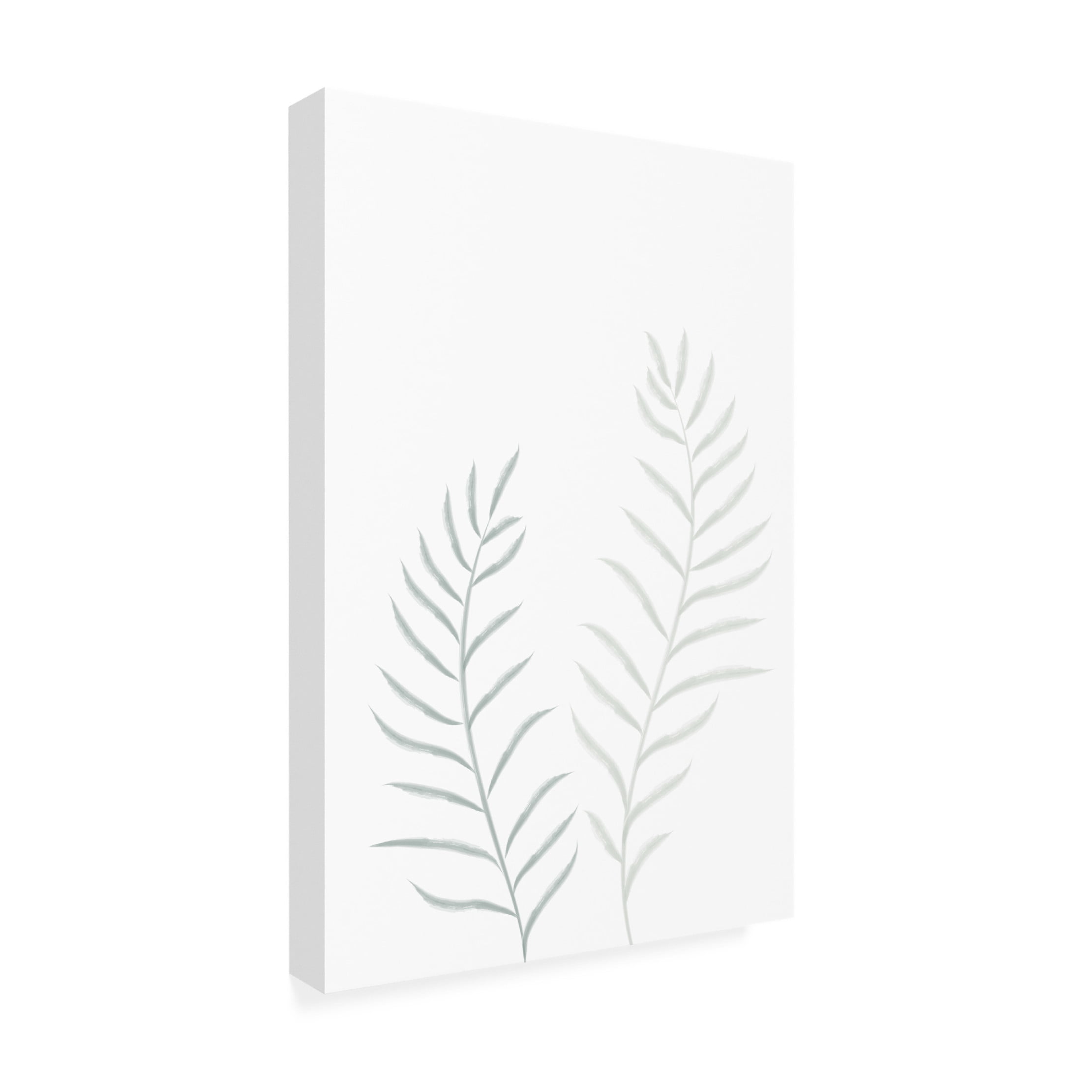 Canvas Wall Art - Pictufy Studio Ii 'Pale Plants' Wall Art for Living Room, Bedroom, or Office Décor by Trademark Fine Art - 16 x 24 Inches